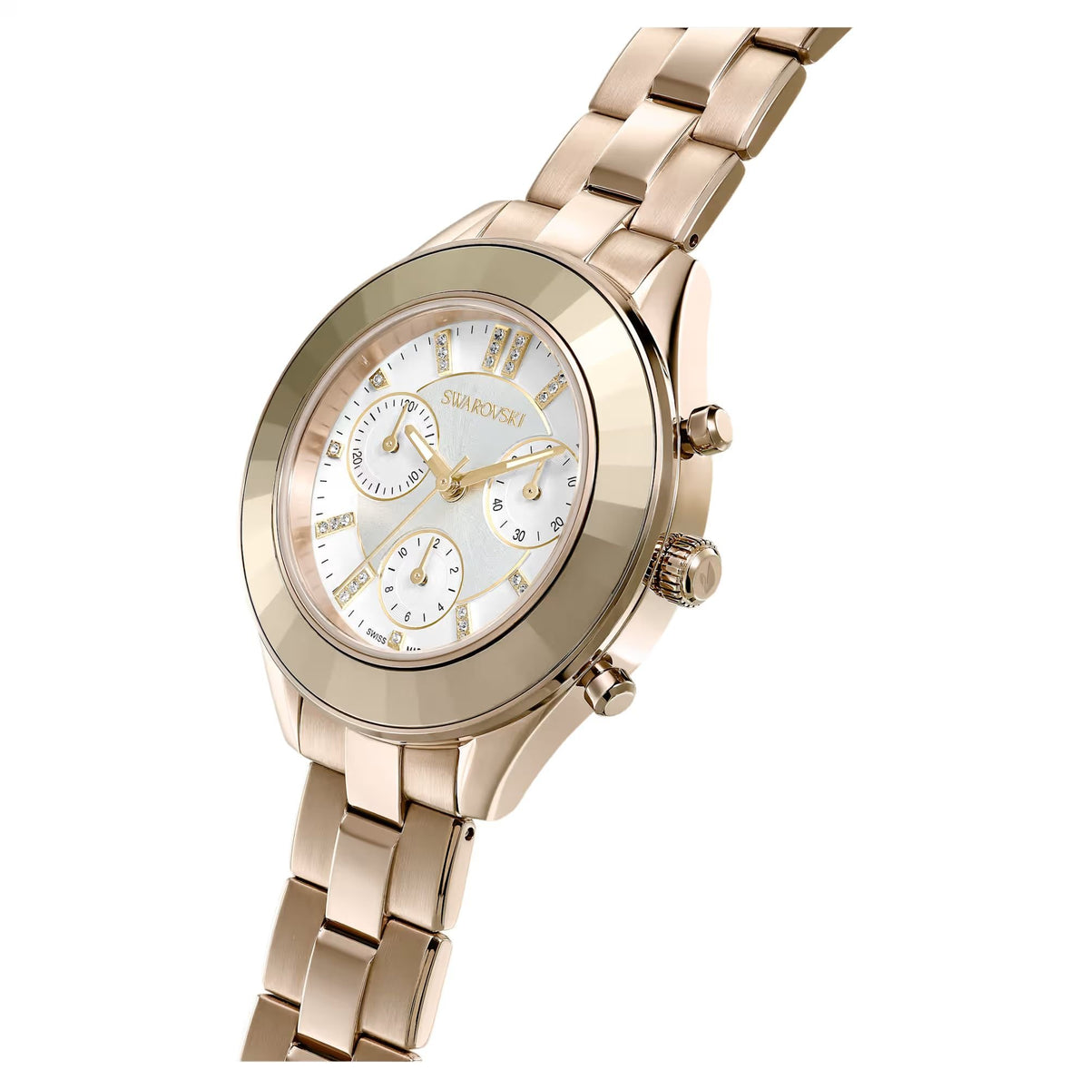 Swarovski Uhr Unisex Octea Lux Sport Chronograph 37 mm Gold‑Tone PVD 5610517