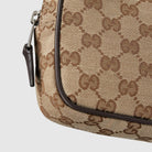 Gucci Herren Tasche Small Messenger Bag GG Monogramm Beige Braun 834268FAEON9750
