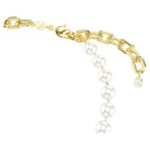 Swarovski Halskette Damen Idyllia Kristallperle Weiß Goldlegierungsschicht 5743993