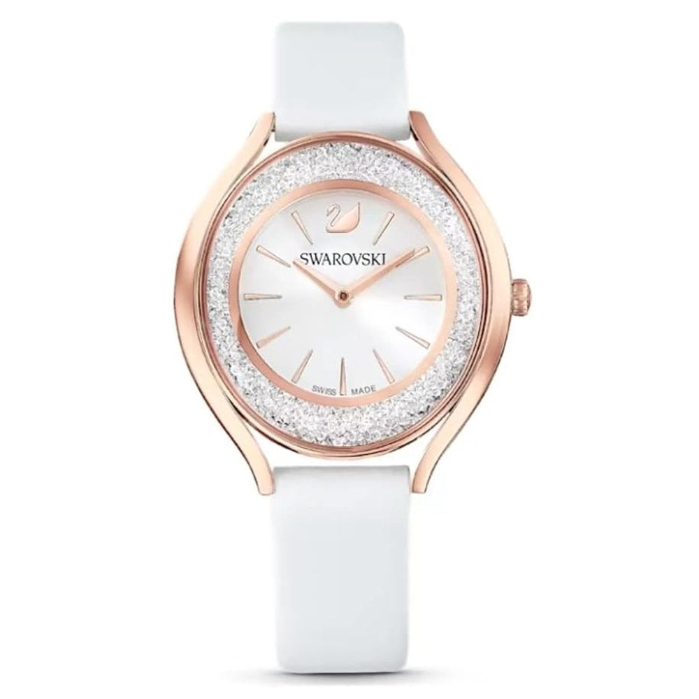 Swarovski Damenuhr Crystalline Aura Weiß, Roségoldfarben 5519453