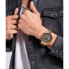 GUESS Armbanduhr Herren EDGE Gold GW0539G2