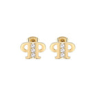 Philipp Plein Damen Ohrringe PP ELEMENTS Goldfarben, Weiß PJ4EA03EU