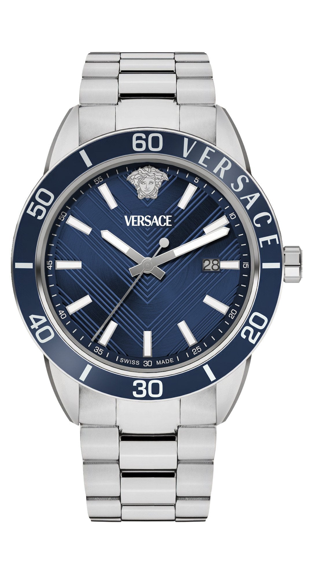Versace Herren Quarzuhr Greca Urban Blau VEYCA0424