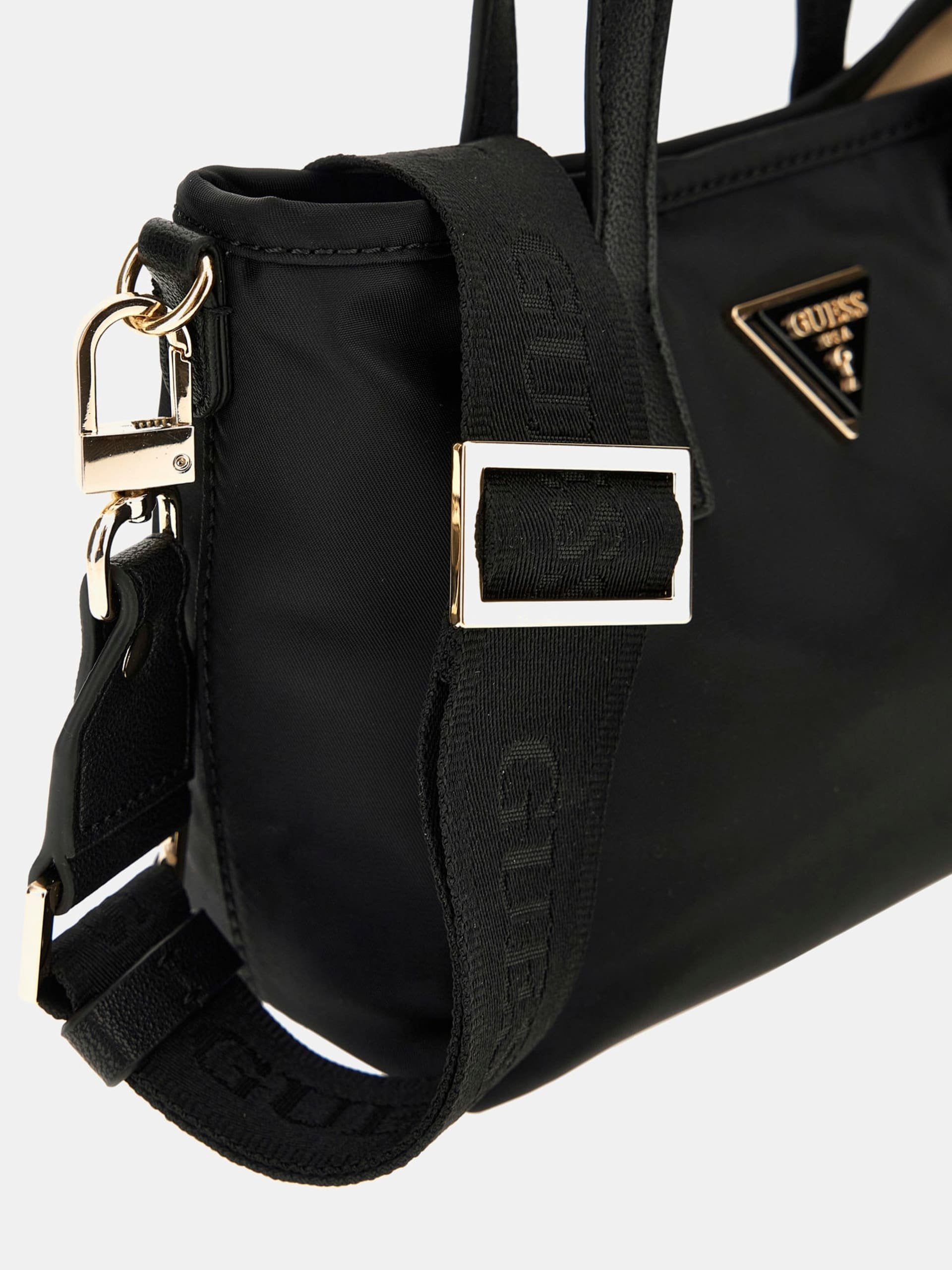 Guess Handtasche Damen Latona Mini Shopper Schwarz HWYY9211750BLA