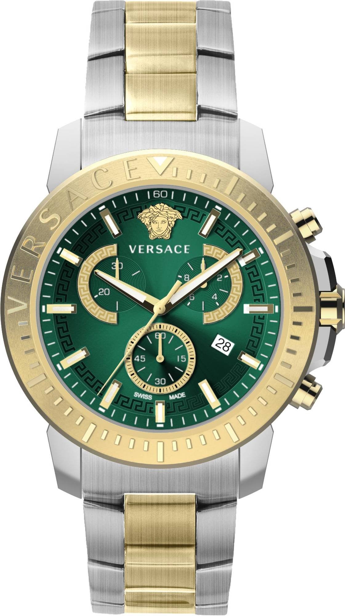Versace Herrenuhr New Chrono 45mm Chronograph VE2E00421