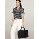Tommy Hilfiger Schultertasche Damen BDS Schwarz AW0AW17020-BDS