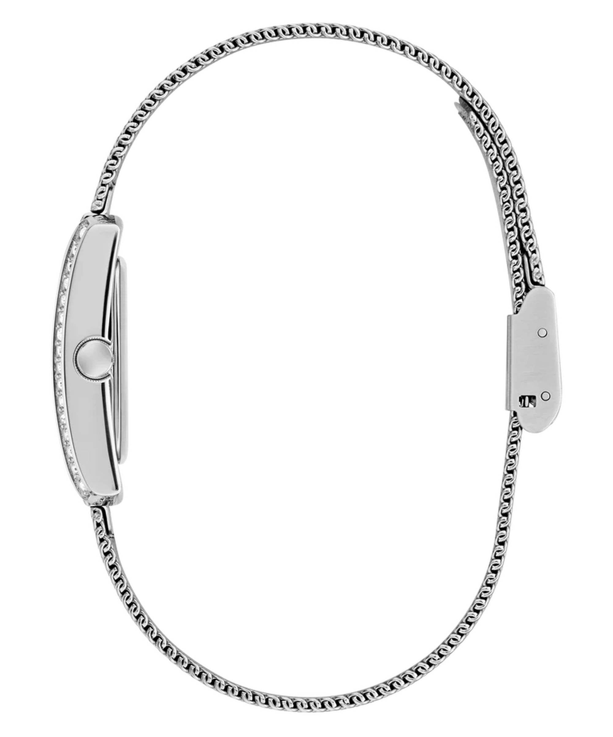 Guess Armbanduhr Damen Ladies Silver Tone Analog Watch Silber GW0997L1
