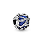 Pandora Charm Blätter-Glanz Royalblau 791969NCB