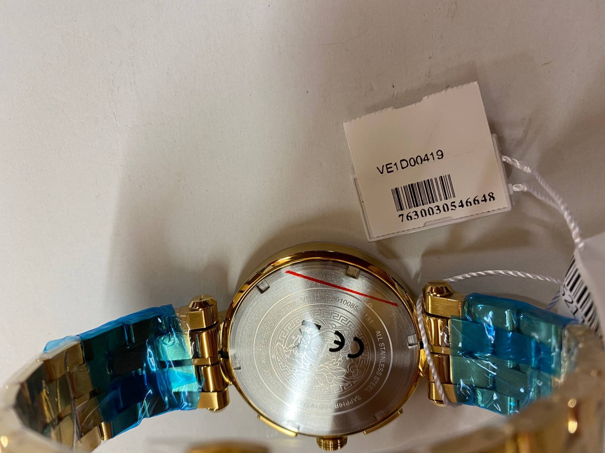 Versace Aion Chronograph Herrenuhr Gold Armband Edelstahl 45mm VE1D004 19