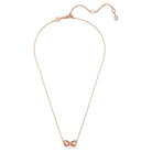 SWAROVSKI Damen Unendlichkeits Anhänger Weiß Rosegold HYPERBOLA 5684084