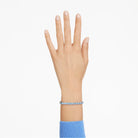Swarovski Armband Unisex Matrix Tennis „Round‑Cut Blue“ Länge: ca. 19 cm (7 ½″) Größe XL Rhodium 5660914