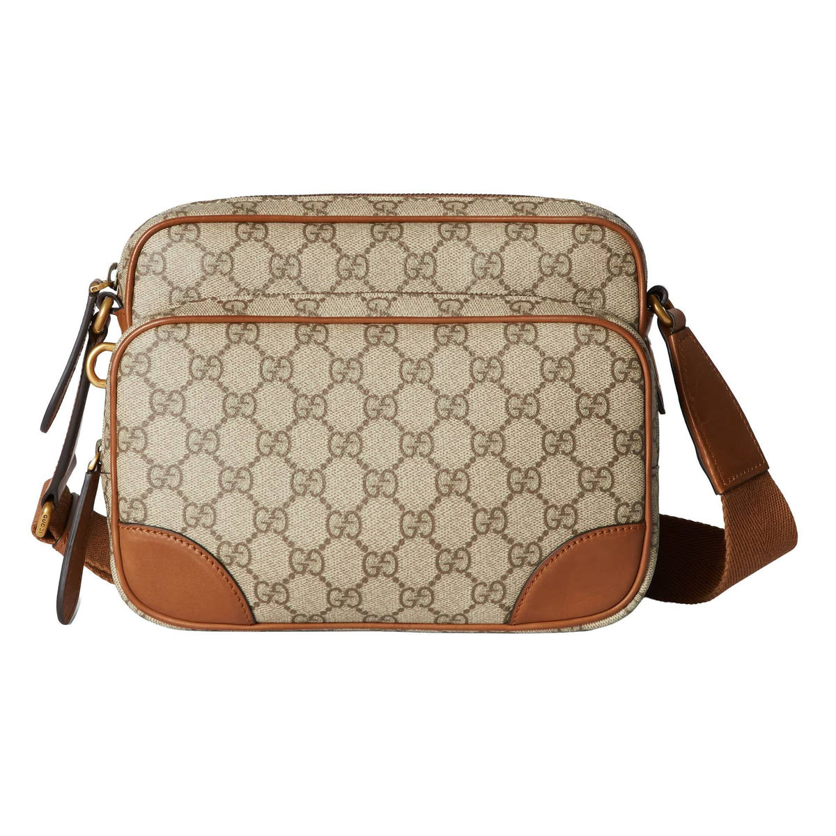 Gucci Gg Canvas Shoulder Bag Medium GG Emblem Crossbody Beige/Braun 821160‑FAED3‑9786