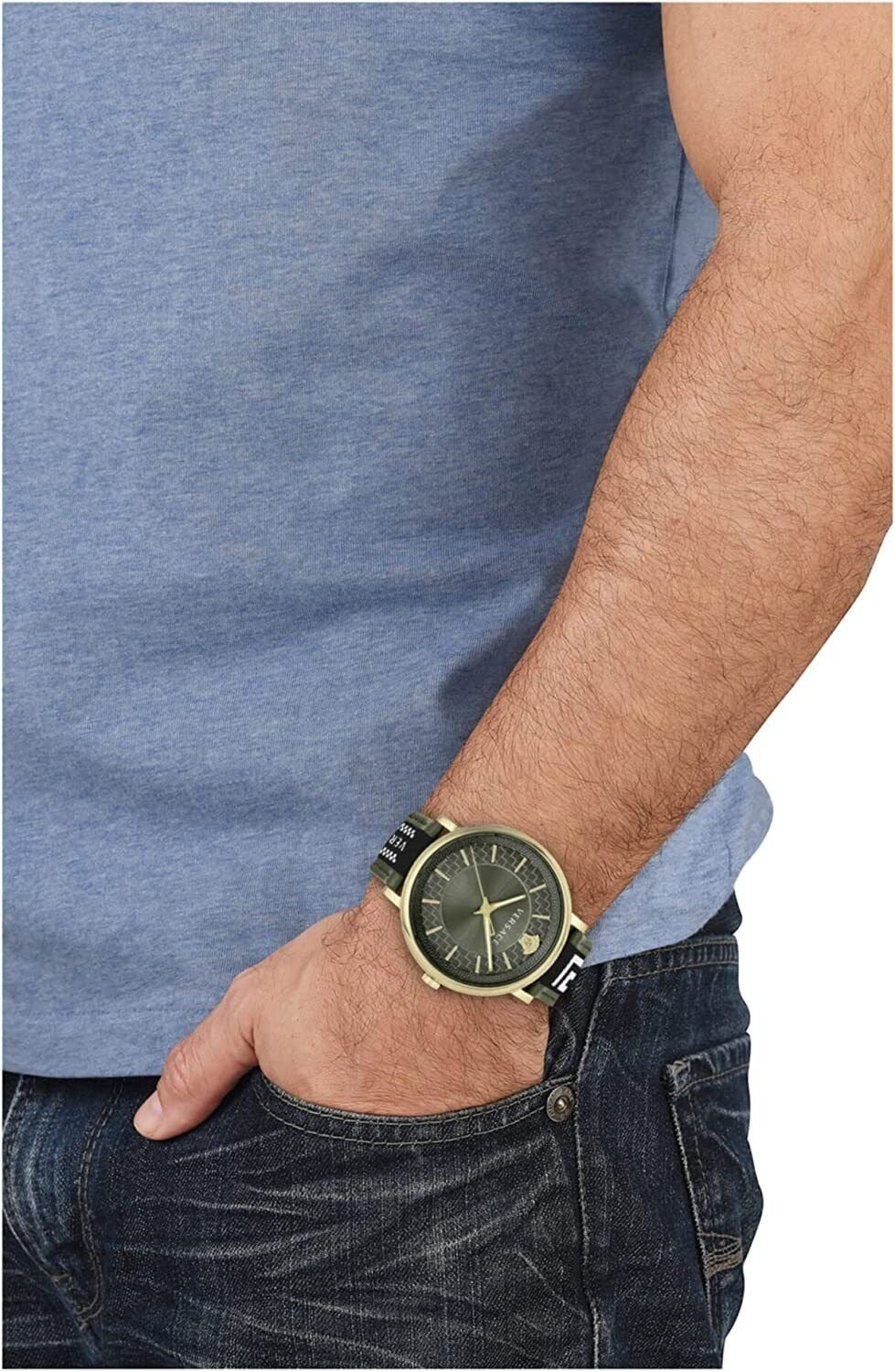Versace Herrenuhr V‑Circle Unisex VE5A01621 Grün