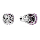 Swarovski Schmuck Unisex Birthstone Stud Earrings Square Cut Februar Violett Rhodiniert 5660797