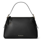 Gucci Handtasche Damen GG Emblem Medium Shoulder Bag Schwarz 815217-AAEC2-1000