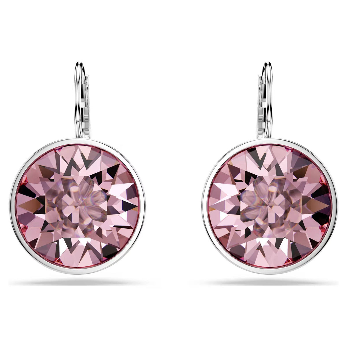 Swarovski Ohrringe Damen Bella Drop Rosa Silber Rhodiniert 5724290