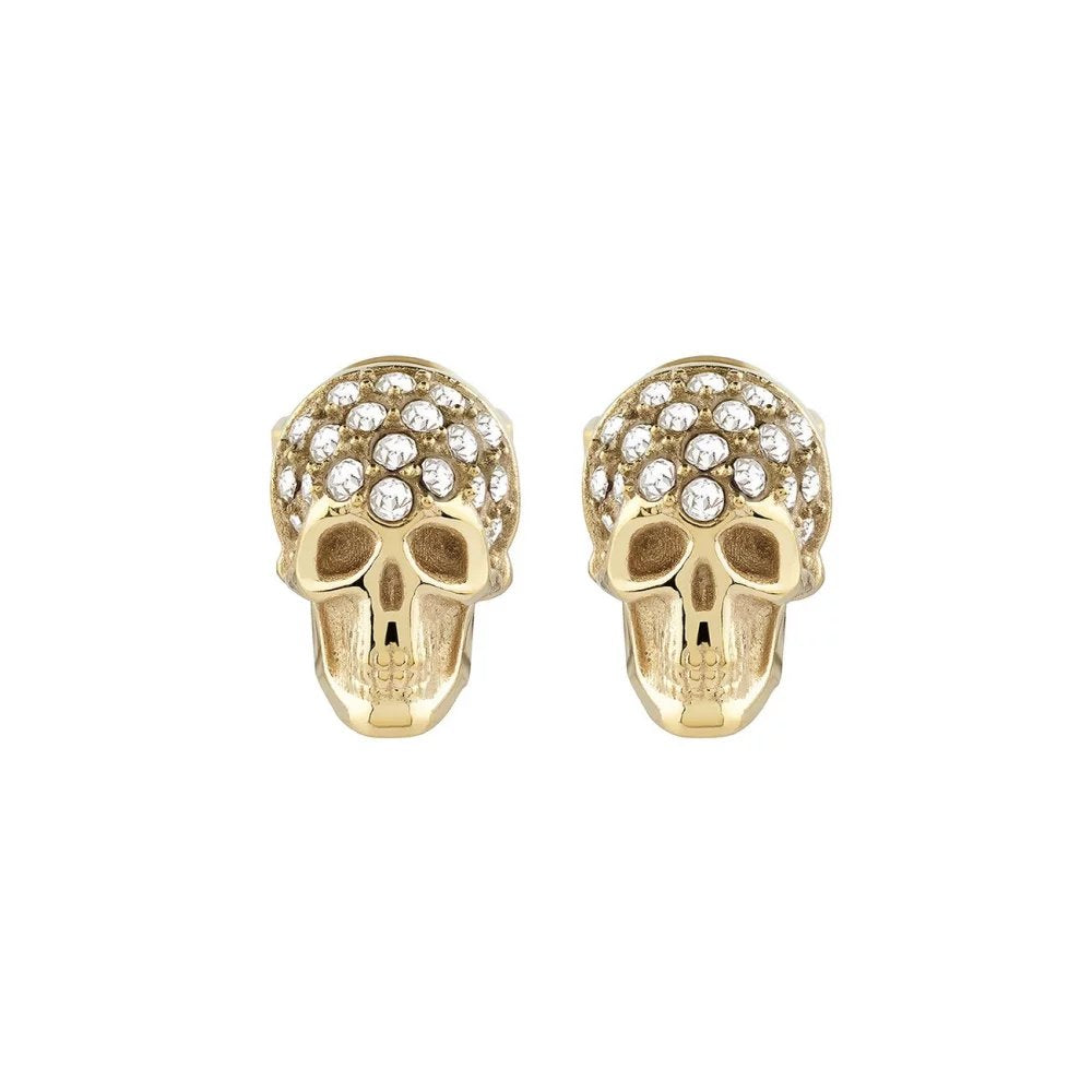 Philipp Plein Unisex Ohrringe Ohrstecker ENIGMA Edelstahl Gold PJOEA17EU