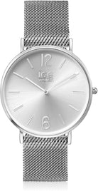 Ice-Watch Unisex Uhr Armbanduhr Ice City Milanaise Silver Shiny Medium 012700