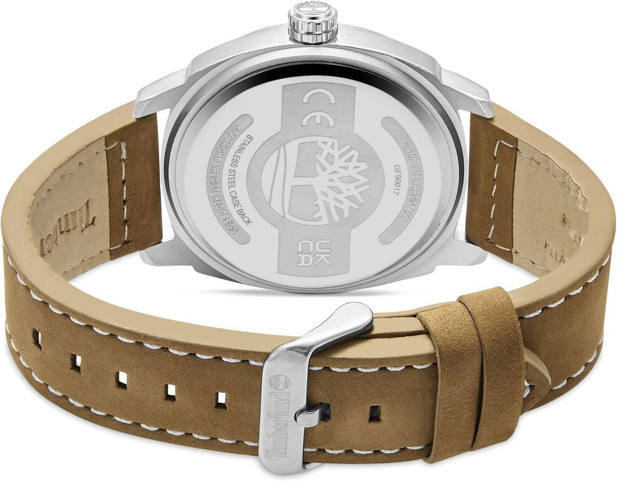 Timberland Analoguhr Herren Brantford-Z Silberfarben Schwarz Braun TDWGF9001702