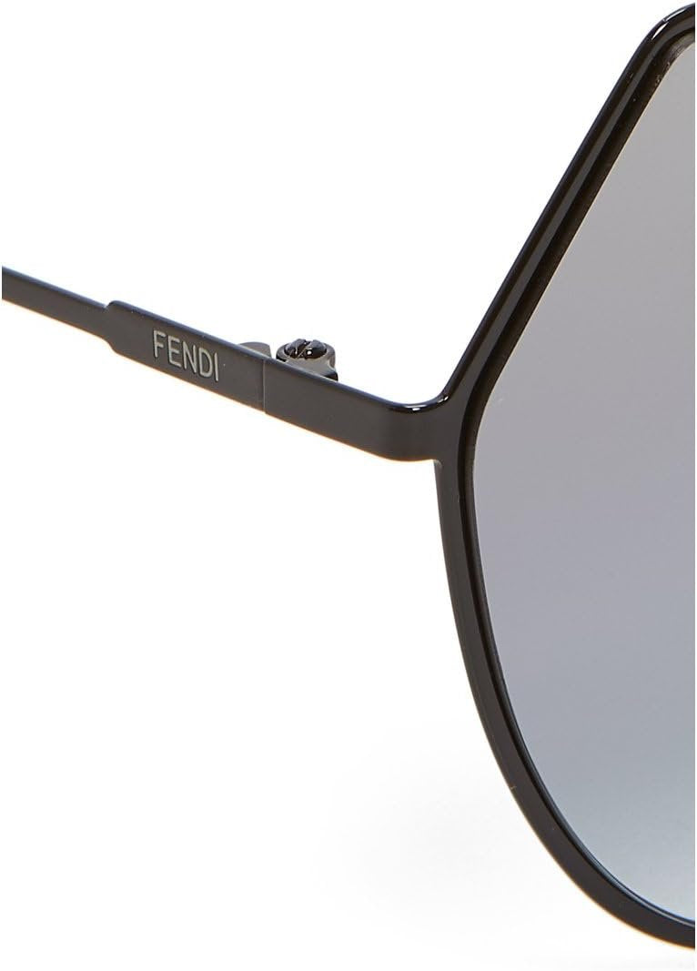 FENDI Damen FF 0194/S GO 807 55 Sonnenbrille, Schwarz (Black/Grey)
