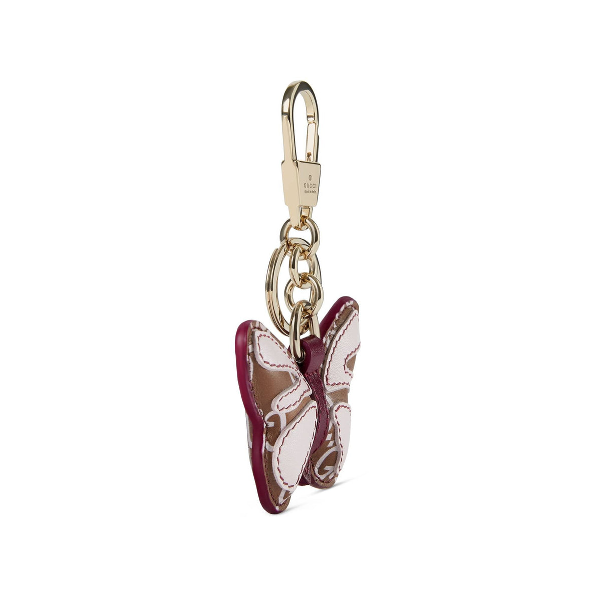 Gucci Schlüsselanhänger Damen Butterfly Shaped Keychain Rosa Multicolor 837346JAAJZ8159