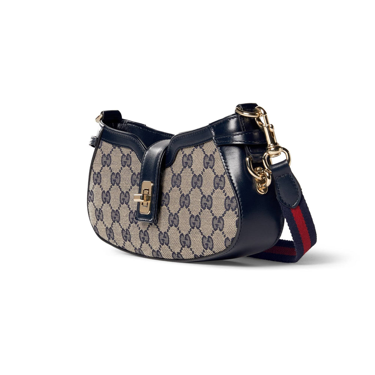 Gucci Handtasche Damen Moon Side mini  Shoulder Bag Beige Blau 786015-FADAC-8559