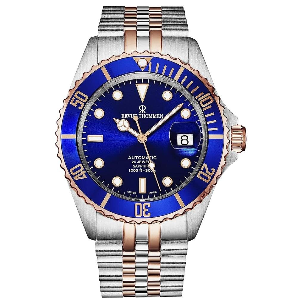 Revue Thommen Herren Armbanduhr Automatik Diver bicolor 42 mm 17571.2255
