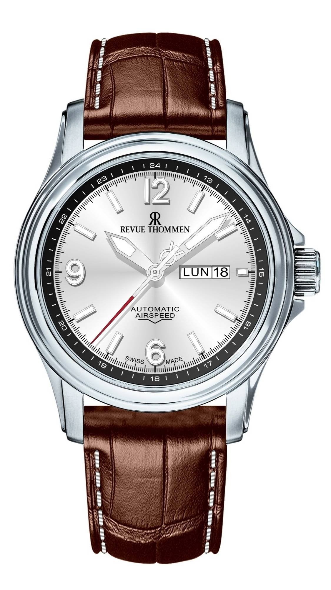 Revue Thommen Automatikuhr Unisex 16040.2332 XLarge High Tech Silber