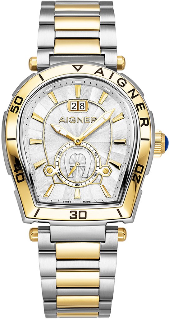 AIGNER Trapani Herren Uhr Silber‑Gold AGW.262003