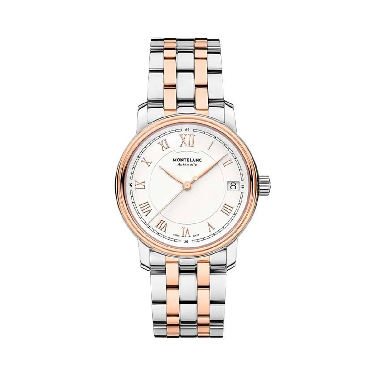 Montblanc Uhr Damen Tradition Automatic Date Bicolor MB114369