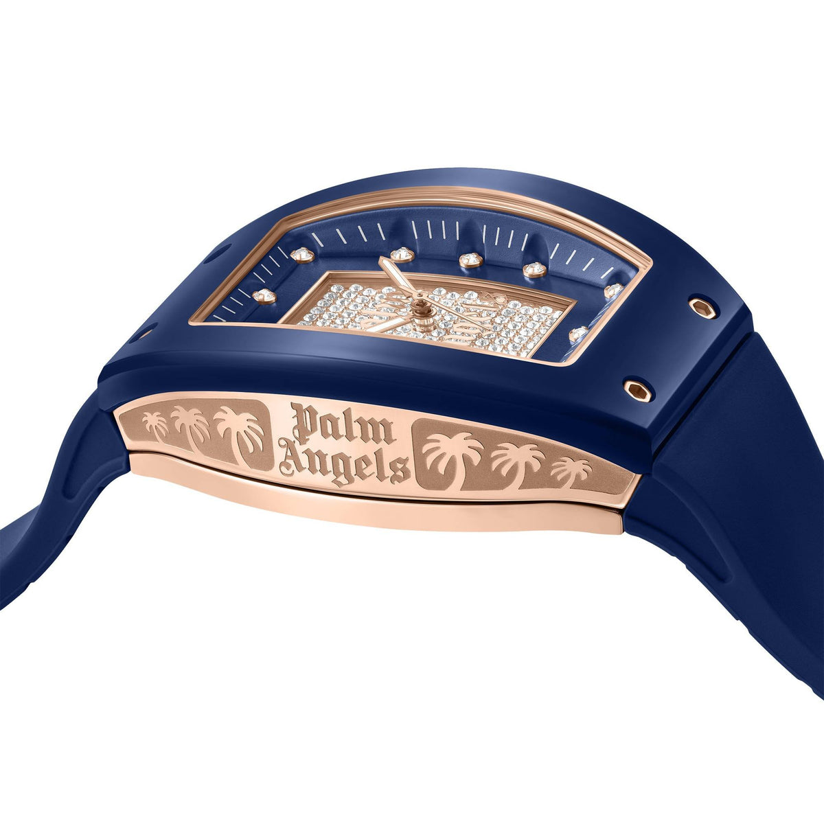Palm Angels Armbanduhr Damen Alta Blau Roségold PMWLM0002503