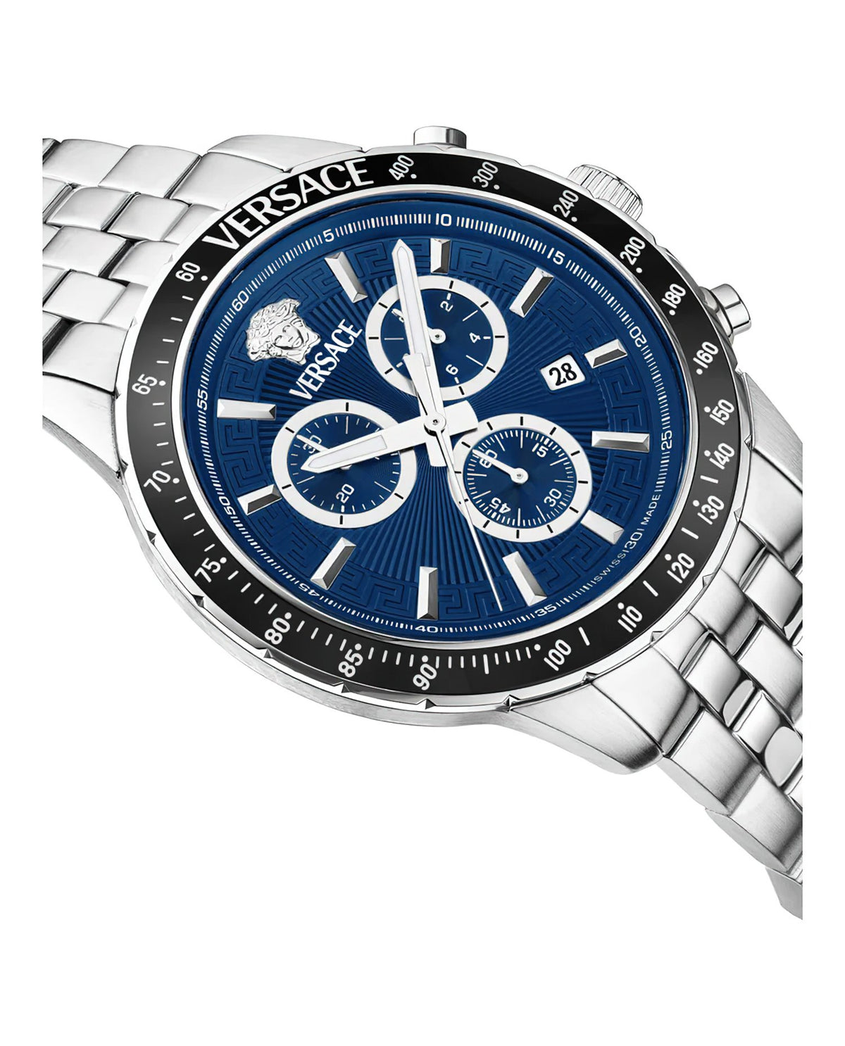 Versace Herren Armbanduhr VERSACE SPORT CHRONO VEZCA schwarz blau silberVEZCA0324