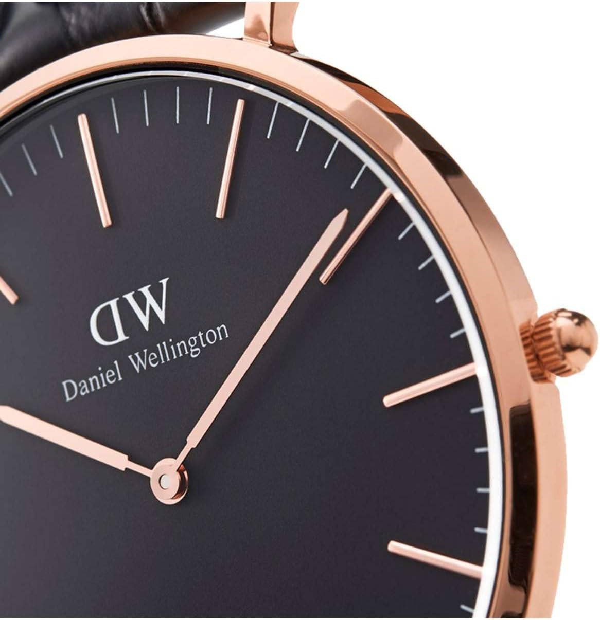Daniel Wellington Analoguhr Unisex Classic St Mawes Roségoldfarben Schwarz DW00100124
