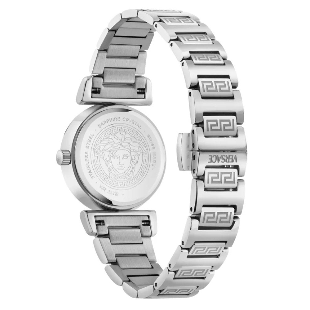 Versace Damenuhr Mini Vanity Silber/Schwarz VEGFA0225