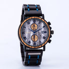 Edenhölzer Holzuhr Herren Armbanduhr Paulau Holzarmband ED090-007