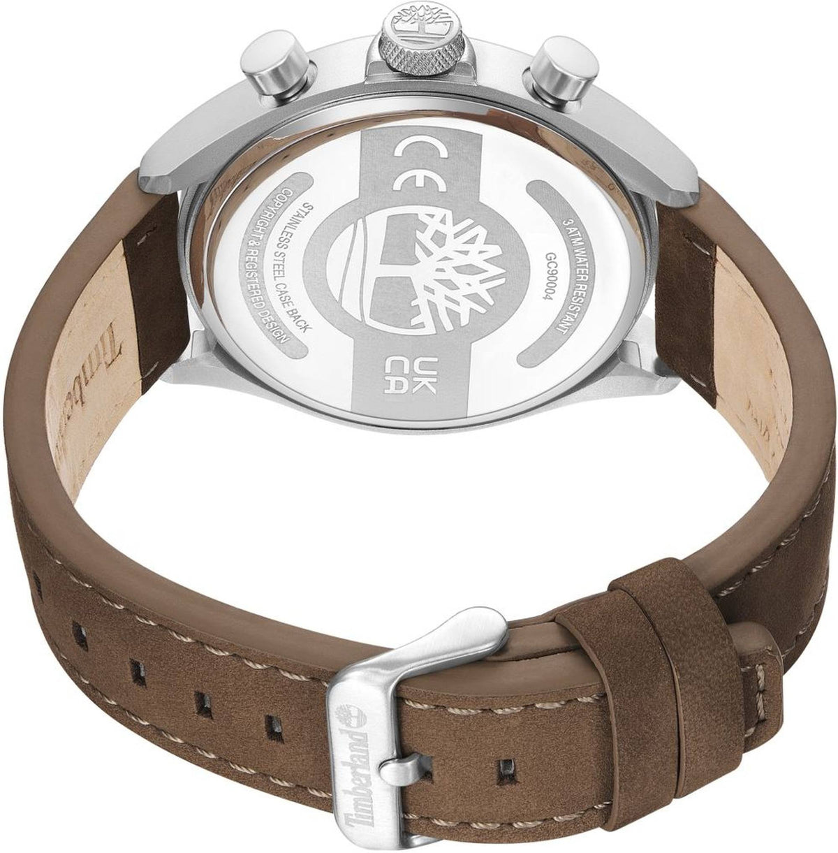 Timberland Chronograph Herren Carrabassett-Z Silberfarben Beige Braun TDWGC9000403