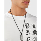 Philipp Plein Herren Halskette Stainless Steel $Kull Bones PJWEA09NU