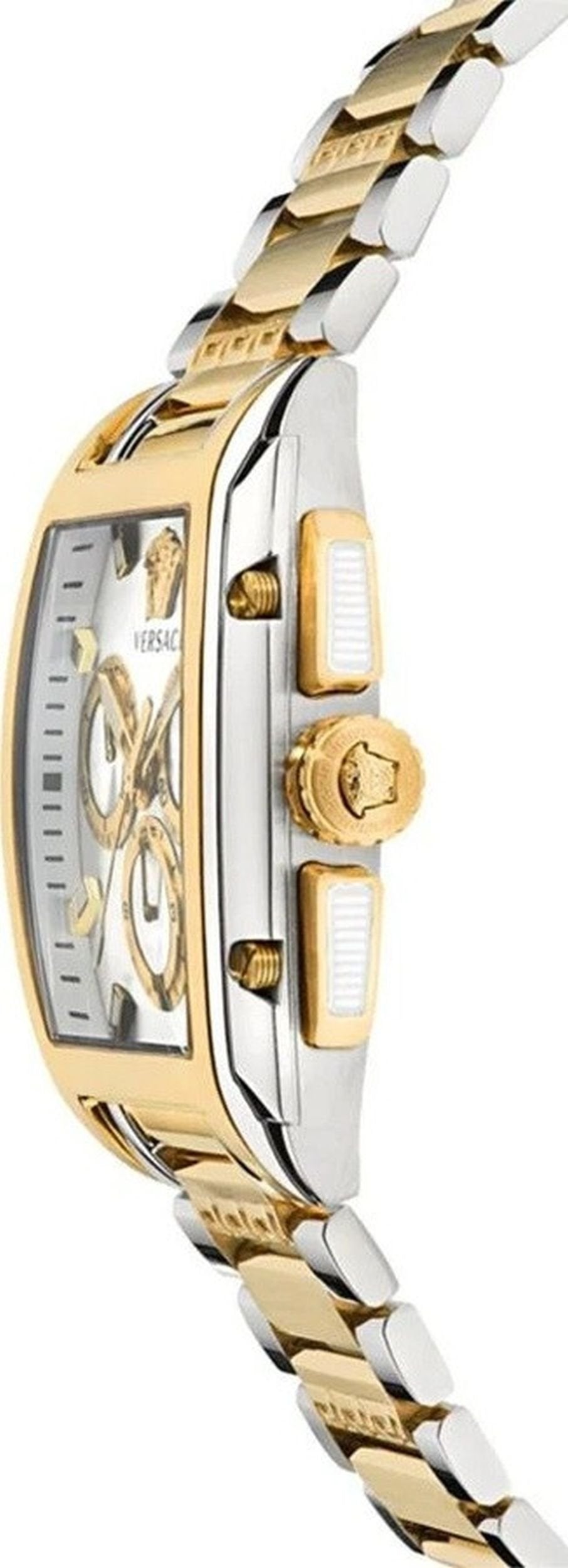 Versace Armbanduhr Herren Dominus Chronograph Bicolor Silber Gold VE6H01025