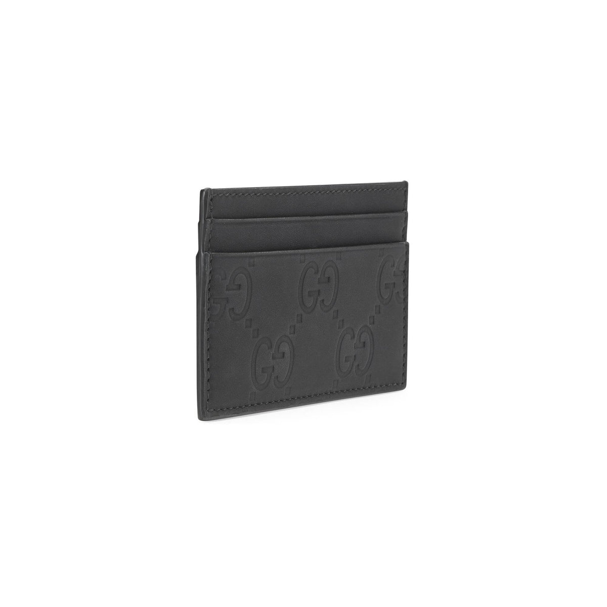Gucci Geldbörse Unisex Rubberized Leather Small Wallet Schwarz 771315 AAC0L 1000