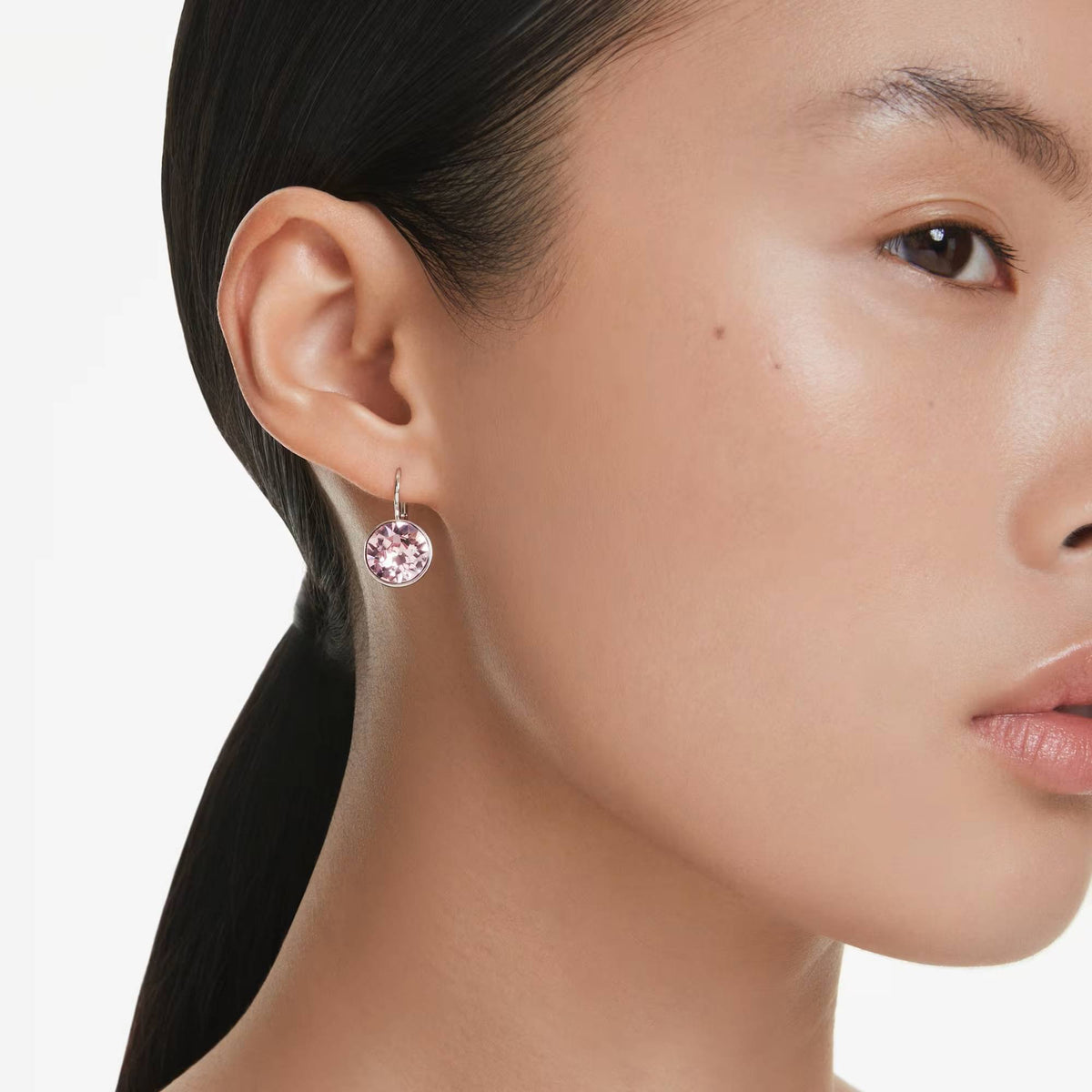 Swarovski Ohrringe Damen Bella Drop Rosa Silber Rhodiniert 5724290