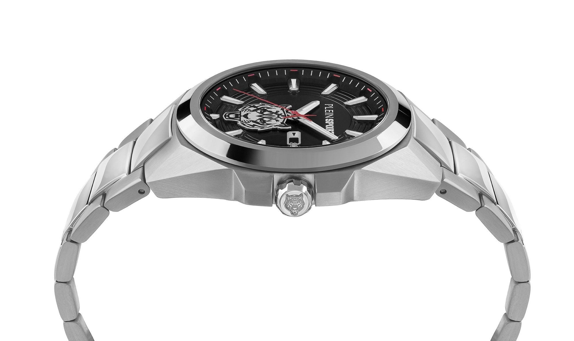 Plein Sport Uhr Herren TIGERMASTER PS7BA0724 Silber / Schwarz