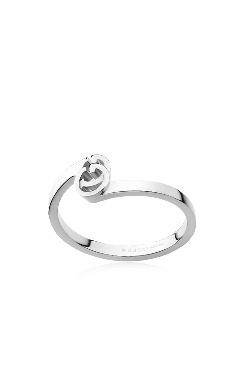 Gucci Ring Unisex GG Running 18 K Weißgold YBC457122003
