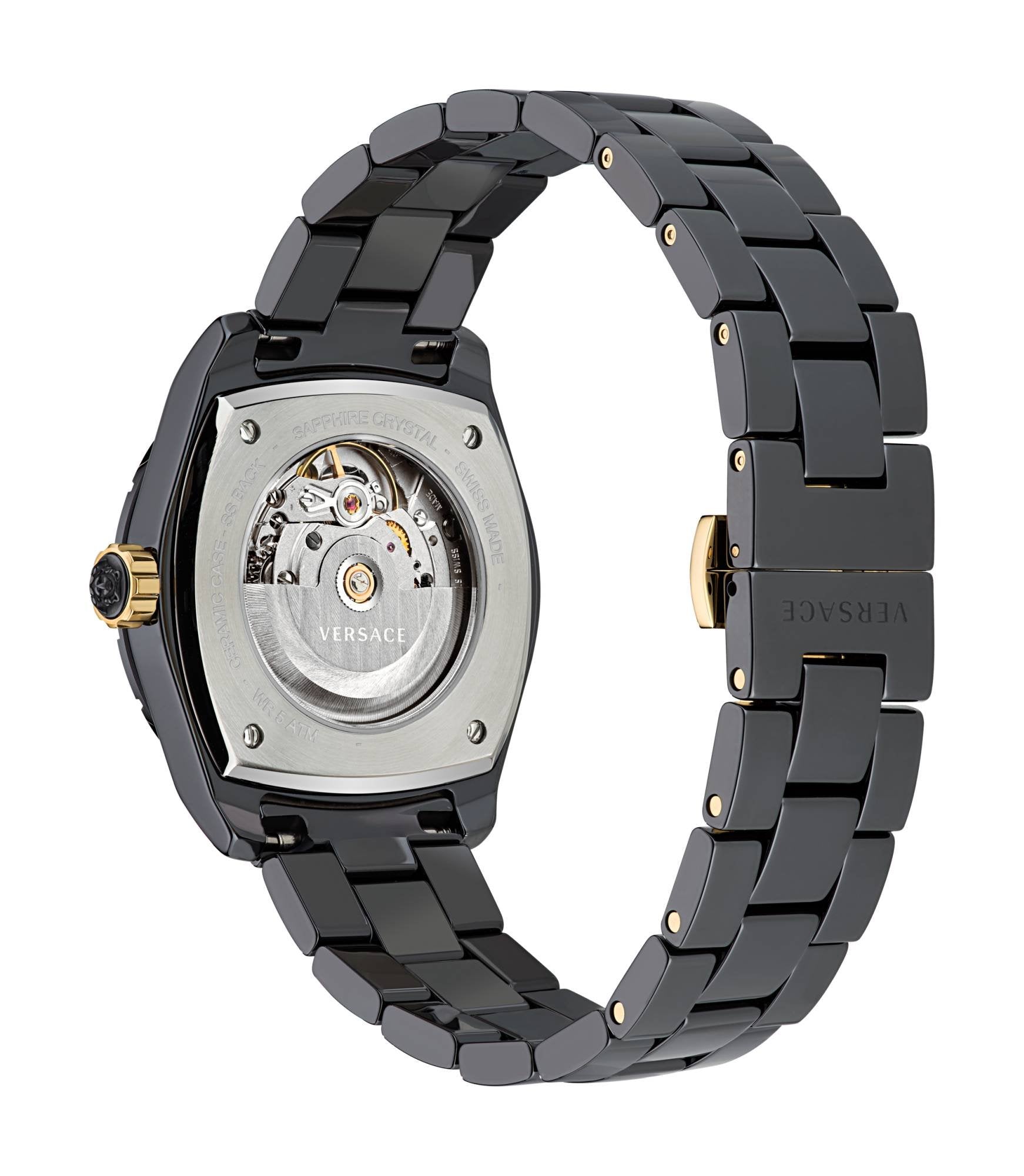 Versace Damenuhr Automatikuhr DV ONE AUTOMATIC Schwarz VE6B00123