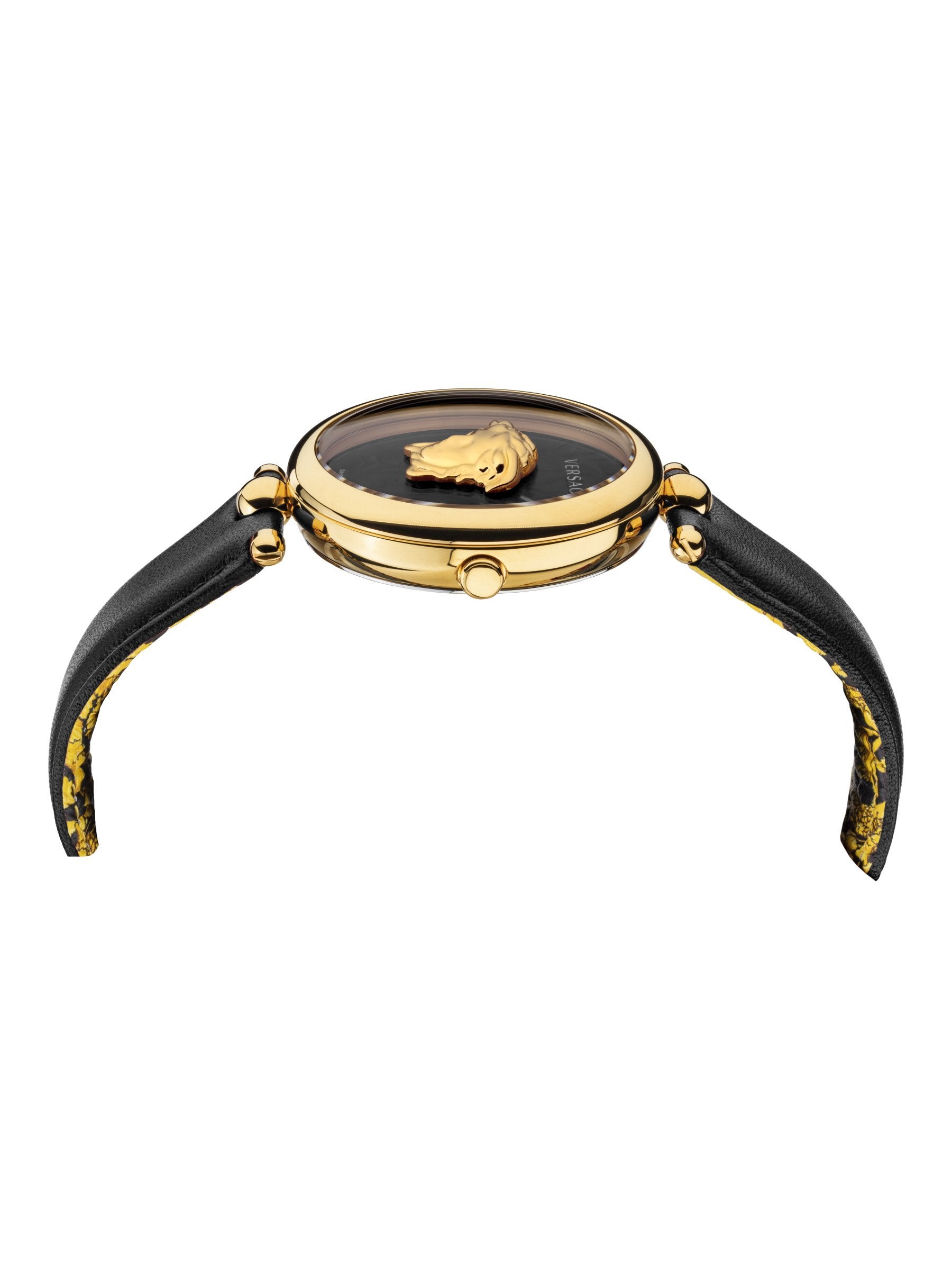 Versace Damen Armbanduhr  Palazzo Empire 39 mm Medusa auf dem Zifferblatt Armband Leder VECO01420