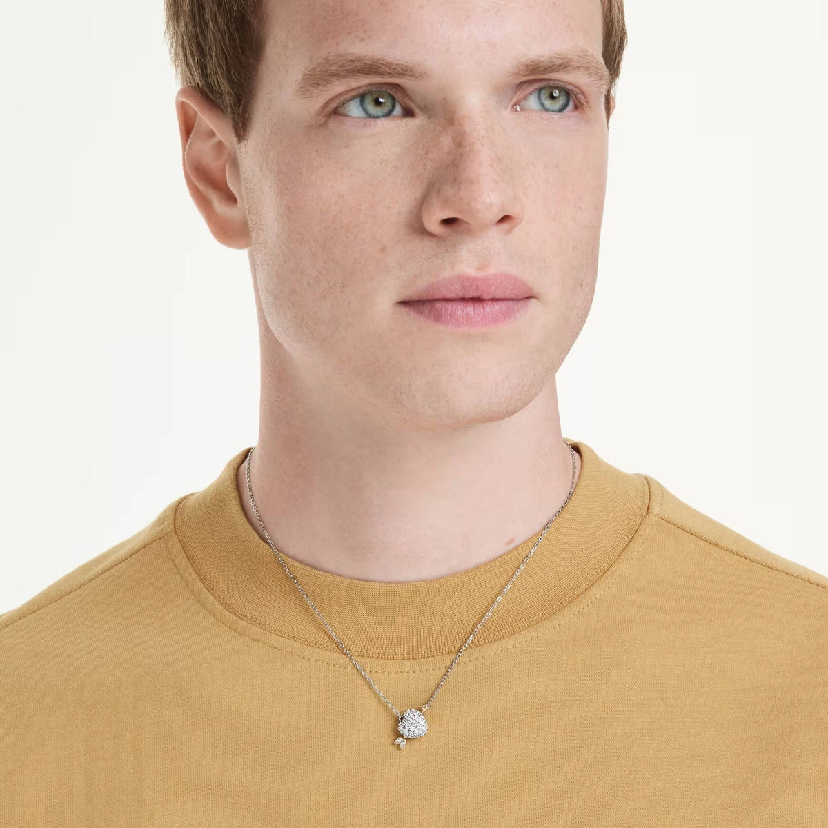Swarovski Halskette Unisex Idyllia Herz mit Pfeil Weiß Metallmix 5737291