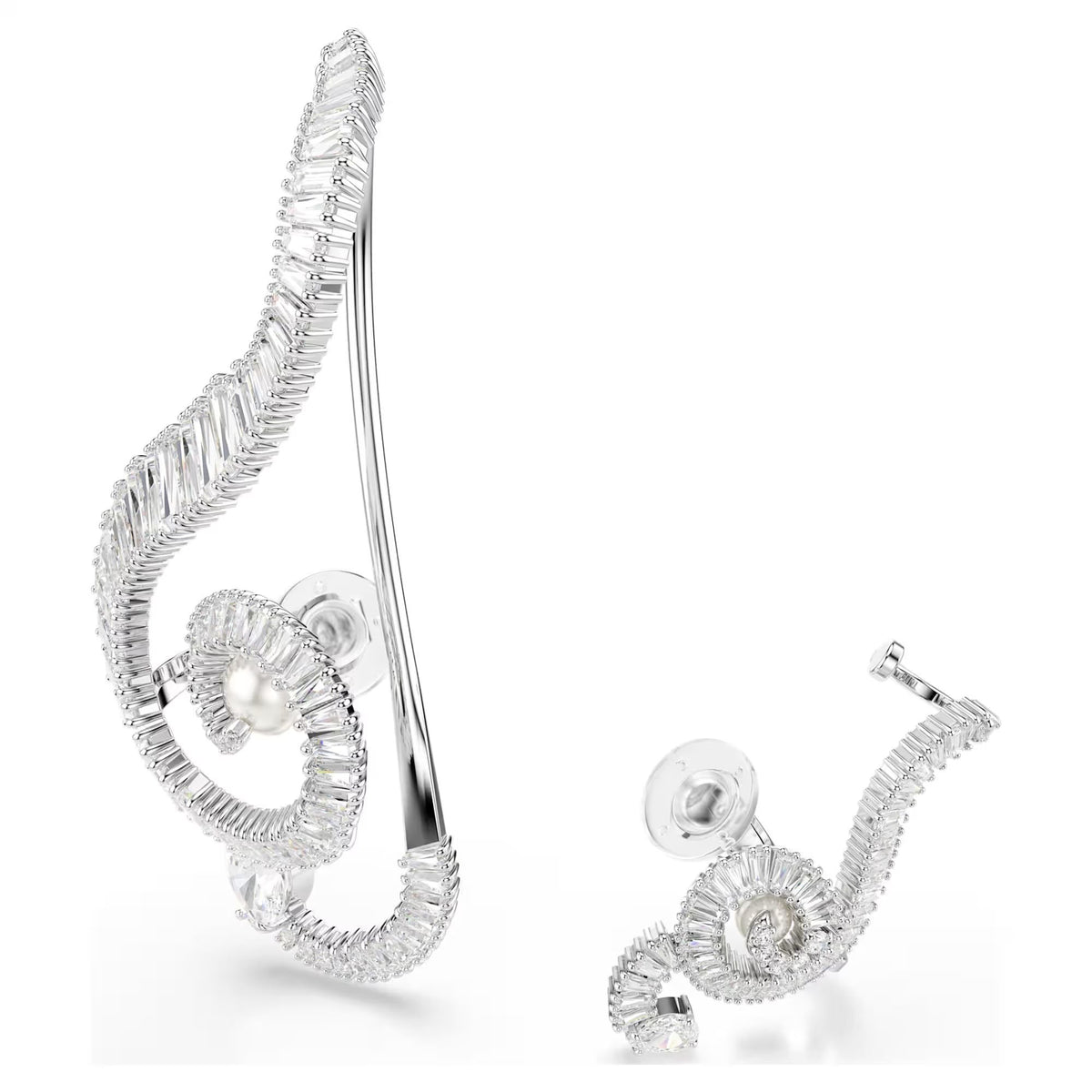 Swarovski Unisex Ariana Grande x Swarovski Ohrclips Music Note Weiß Rhodiniert 5720866