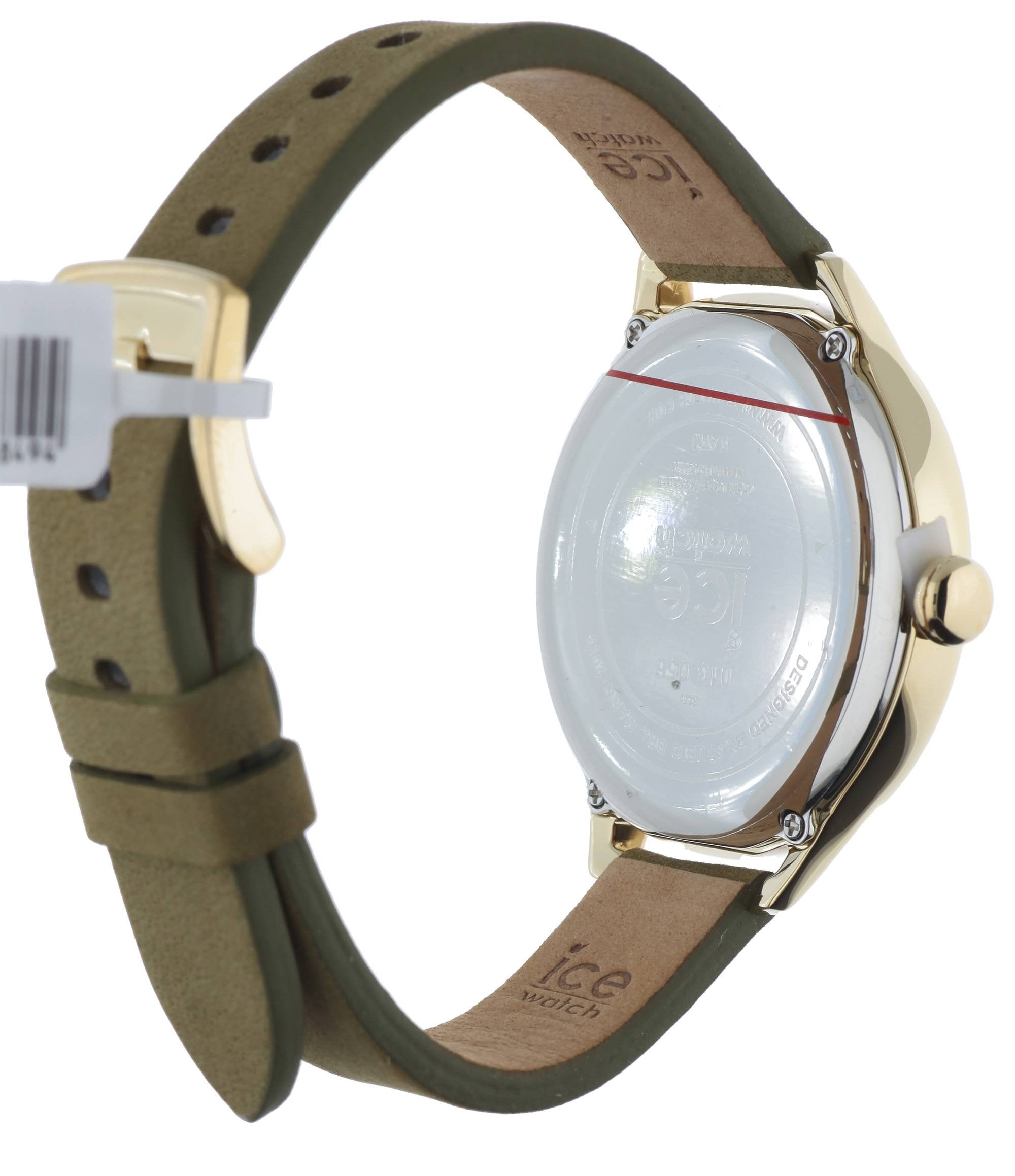 Ice-Watch - Ice Time Khaki - Grün Damenuhr mit Lederarmband - 013056 (Medium)