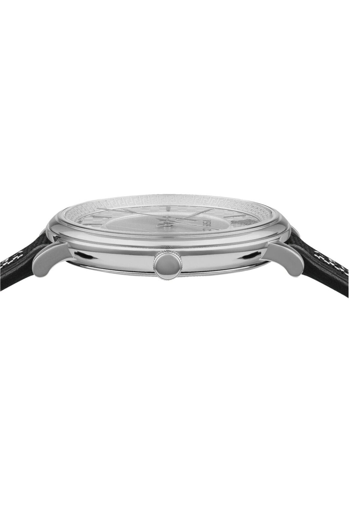 Versace Armbanduhr Herren V‑CIRCLE VE5A01021 Silber/Schwarz VE5A01021
