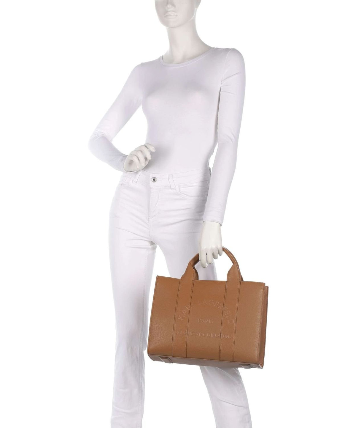 Karl Lagerfeld Handtasche Damen K Rue St Guillaume Medium Caramel Braun A4W30264 1XV