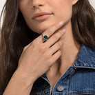 Swarovski Ring Damen Attract Grün Silberfarben 5512574